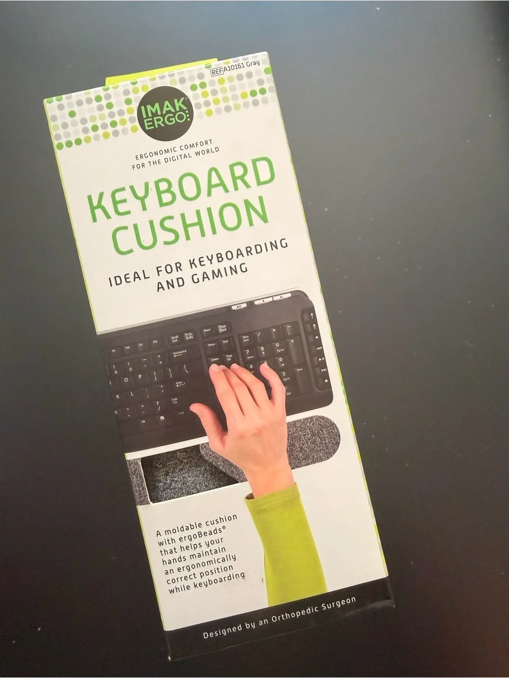 Gray Keyboard Cushion – Ergonomic Wrist Support for Typing & Gaming